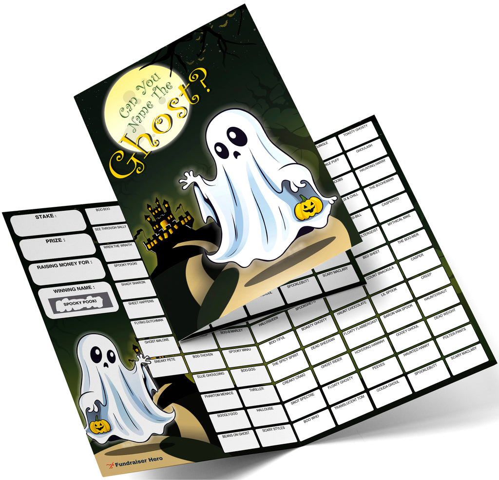 Halloween themed Fundraising Scratch Card
